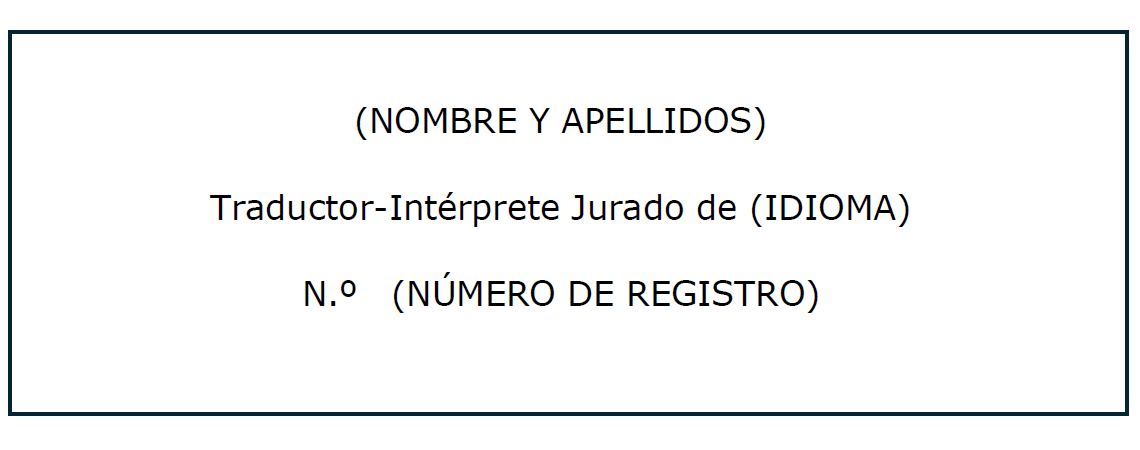 Sello Electrónico Traductor Jurado